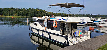 Das Hausboot von Le Boat